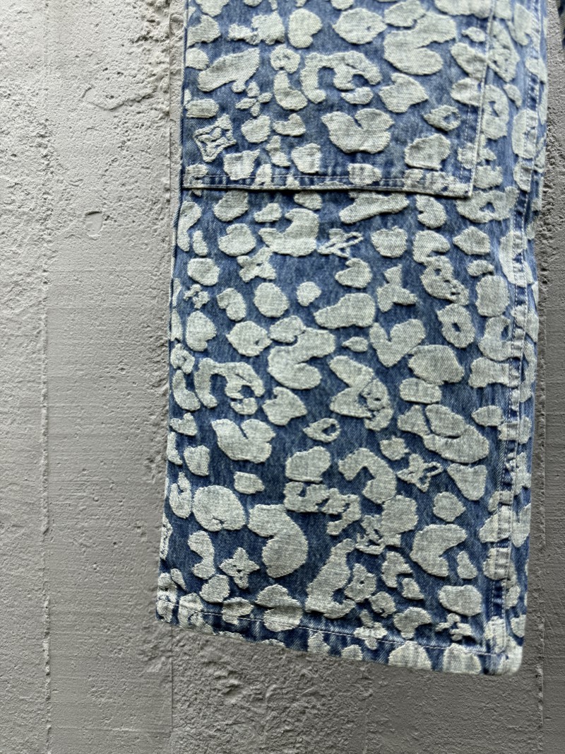 Lv jacquard workwear jeans 5