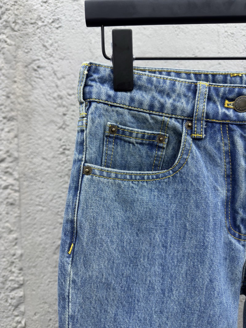 Lv Rope Embroidered Jeans 3
