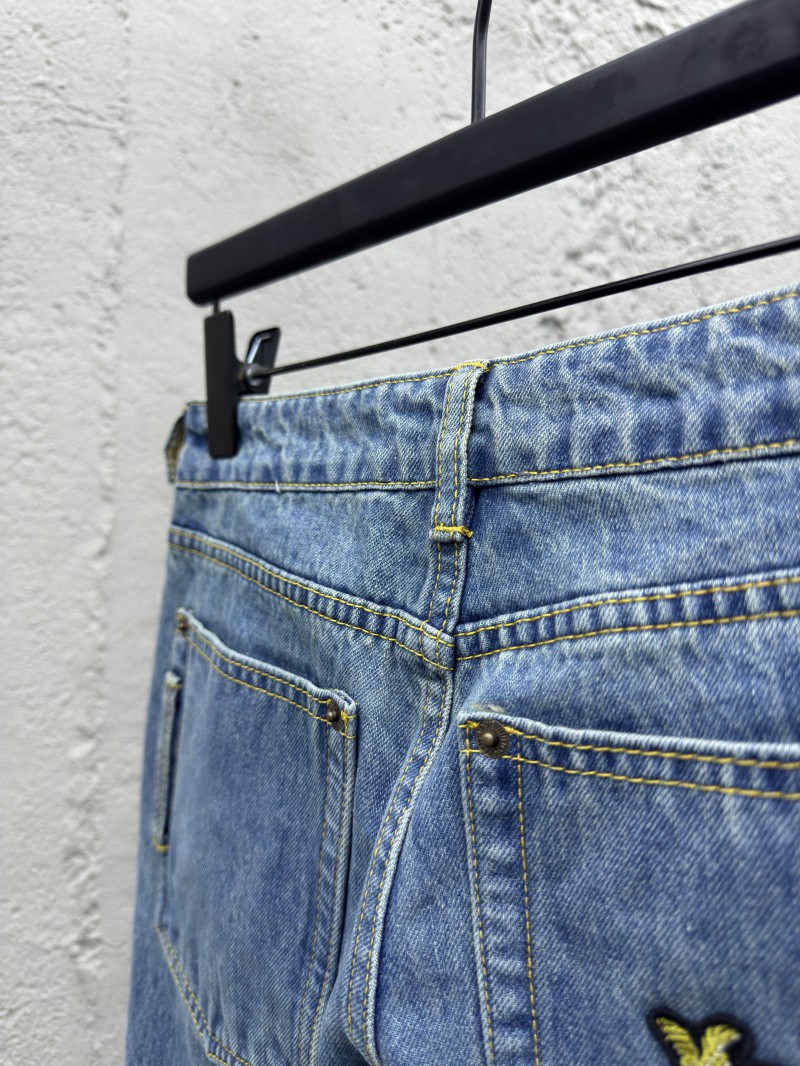 Lv Rope Embroidered Jeans 8