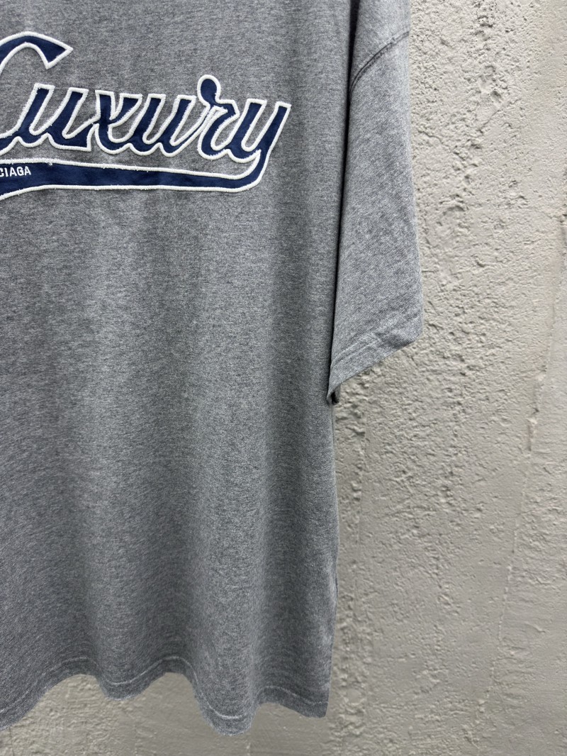 Balenciaga LUXURY SCRIPT embroidered monogram short sleeve 6
