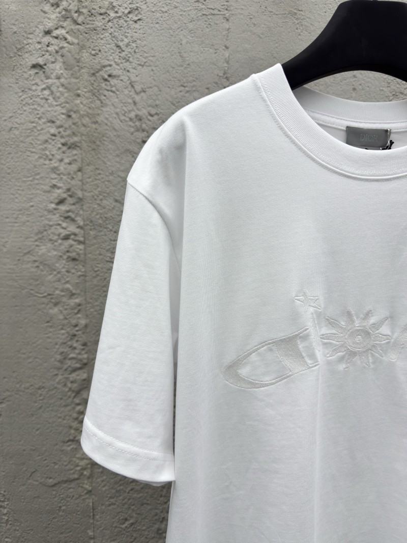 Dior Co-Branded Plain Knit Short Sleeve T-Shirt 1 3