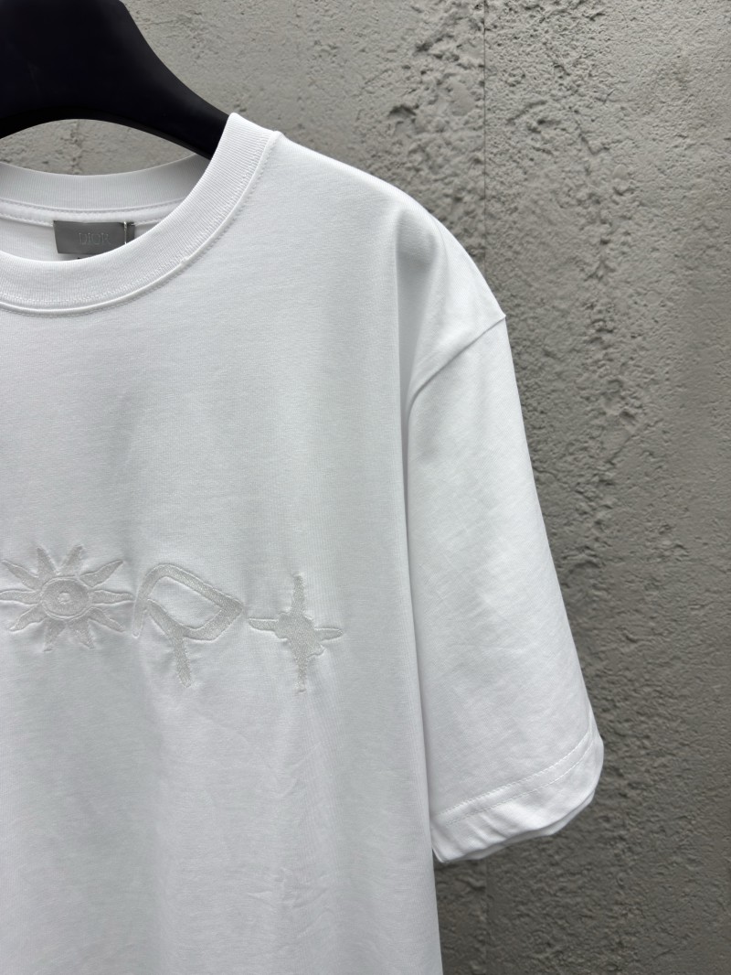 Dior Co-Branded Plain Knit Short Sleeve T-Shirt 1 4