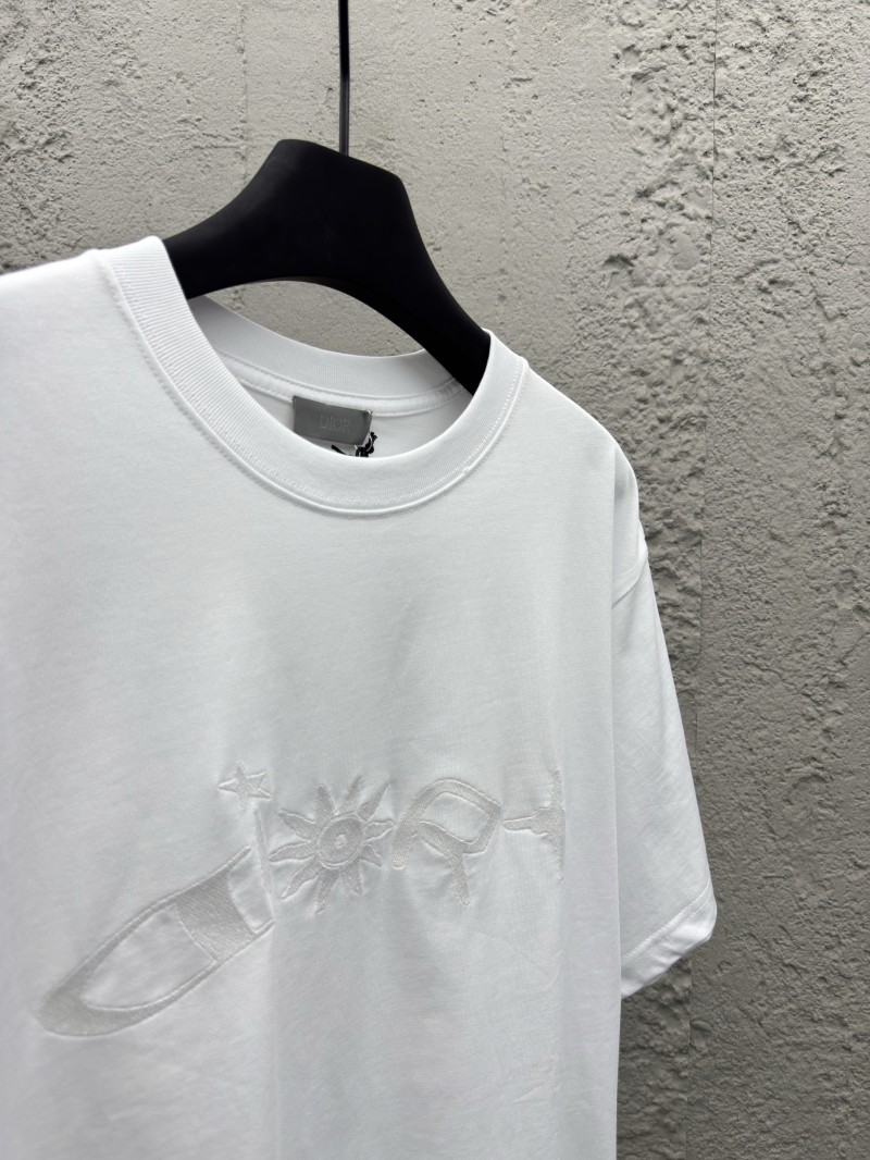 Dior Co-Branded Plain Knit Short Sleeve T-Shirt 1 7