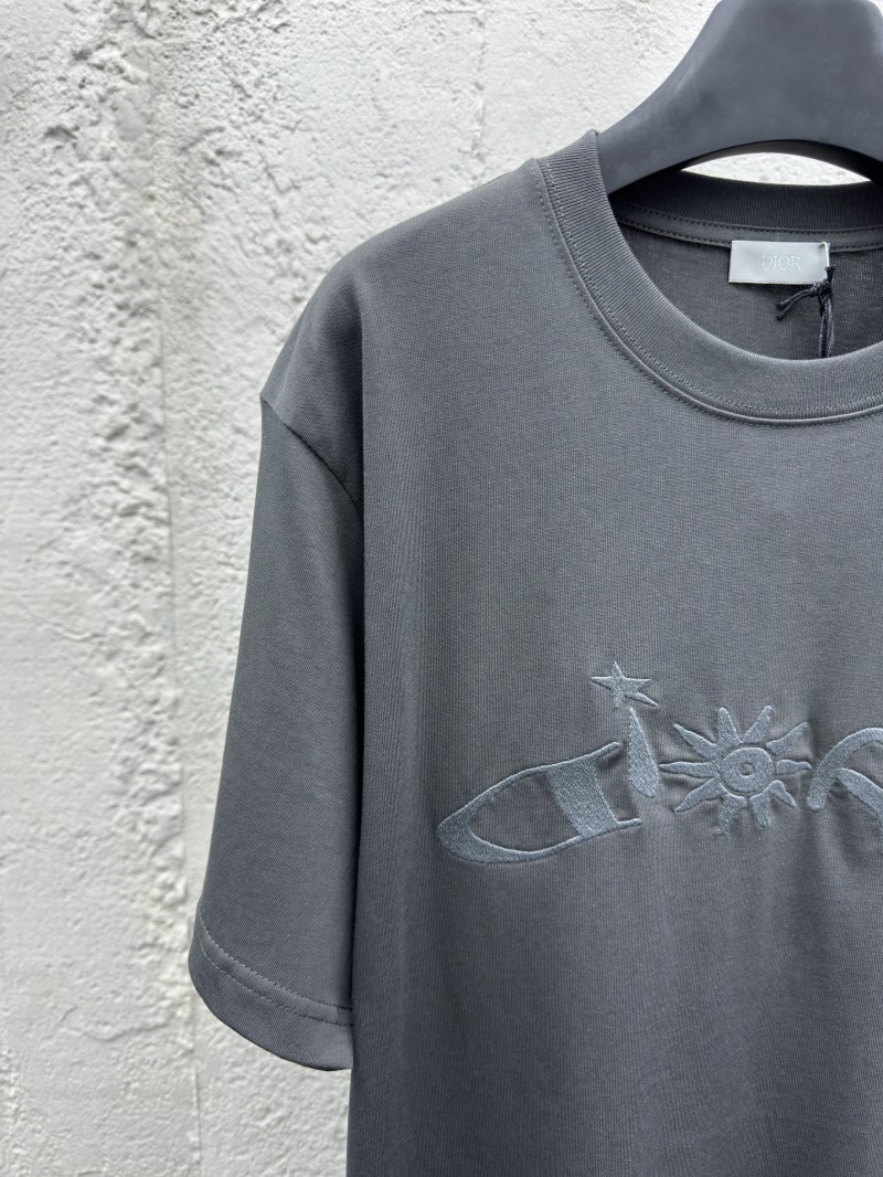 Dior Co-Branded Plain Knit Short Sleeve T-Shirt 2 3