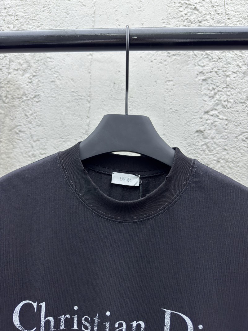 Dior Alphabet Printed Washed and Rubbed Short Sleeve 1 2