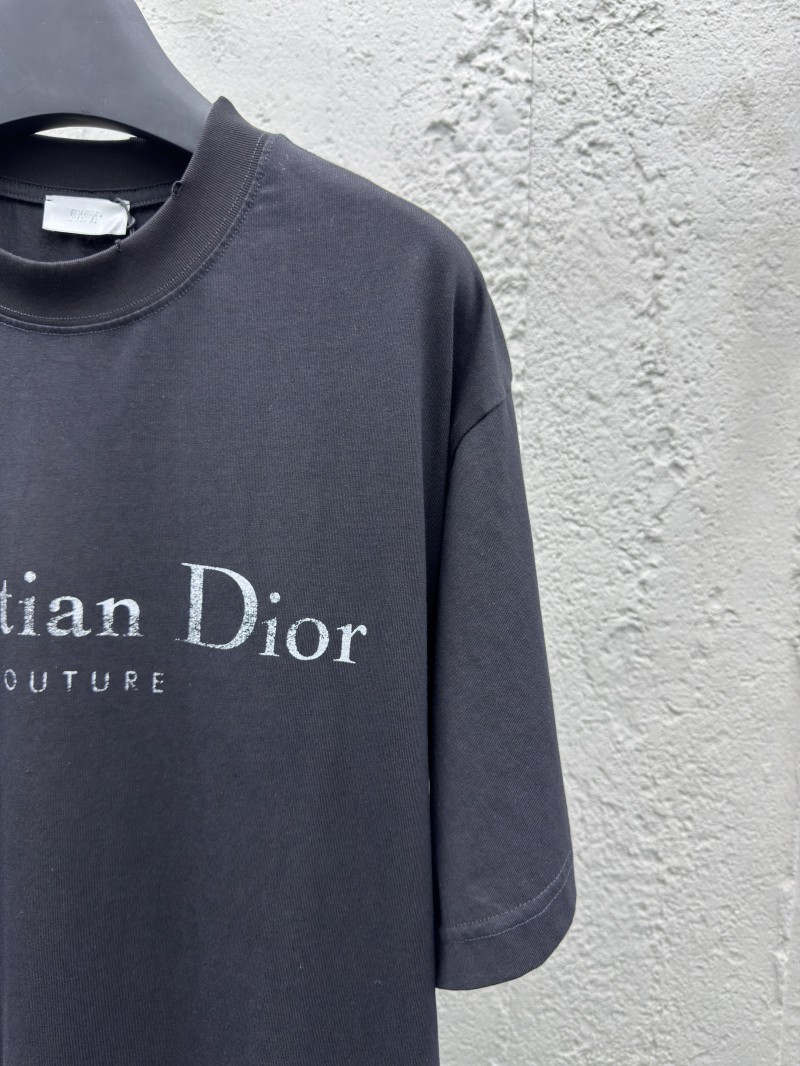 Dior Alphabet Printed Washed and Rubbed Short Sleeve 1 4