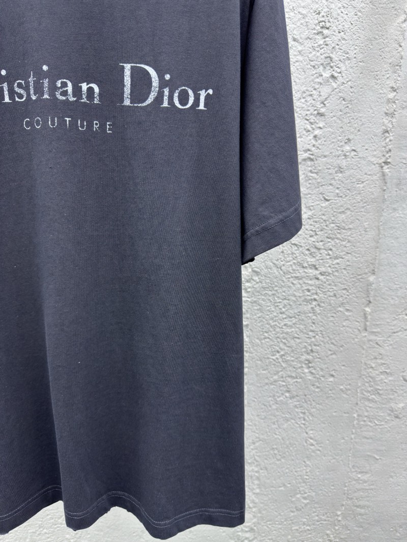 Dior Alphabet Printed Washed and Rubbed Short Sleeve 1 6