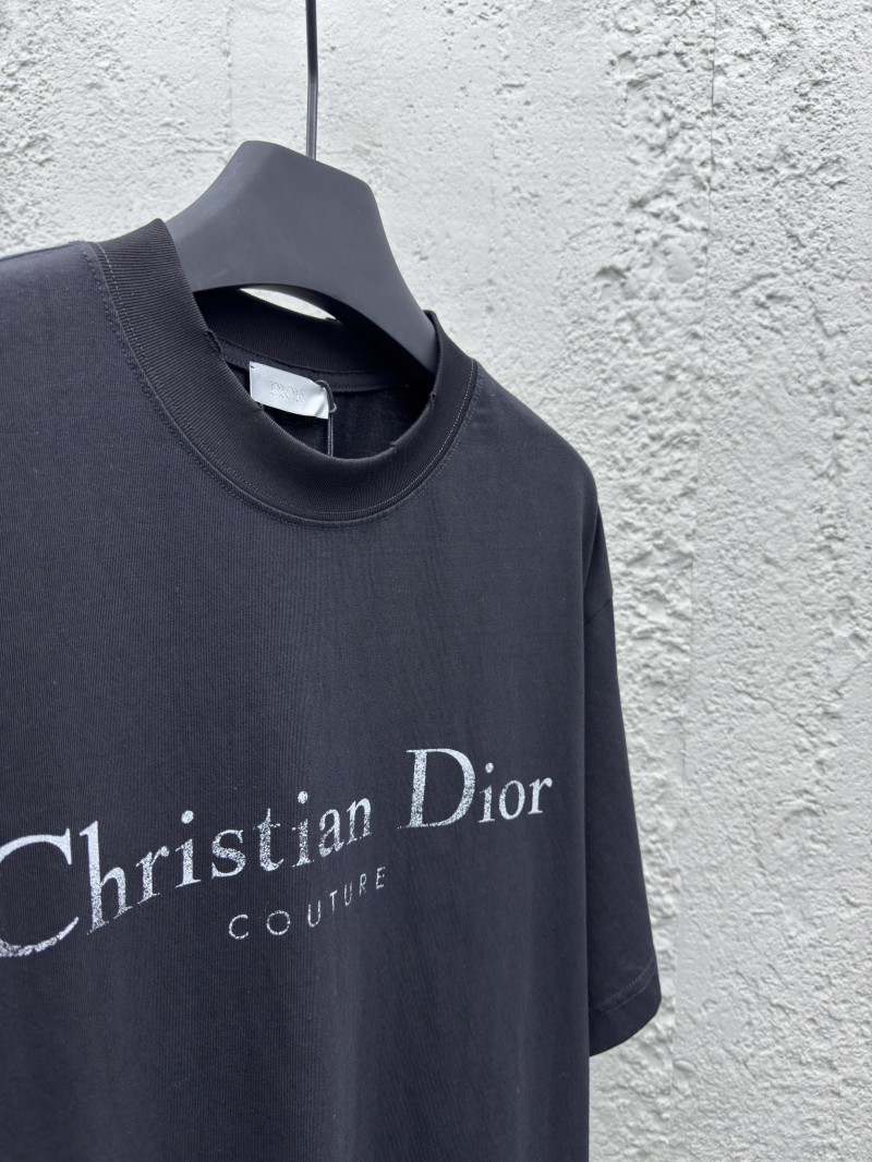 Dior Alphabet Printed Washed and Rubbed Short Sleeve 1 7
