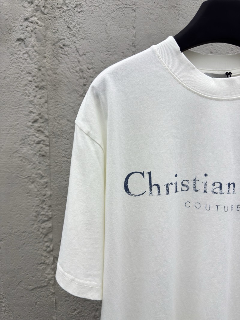 Dior Alphabet Printed Washed and Rubbed Short Sleeve 2 3