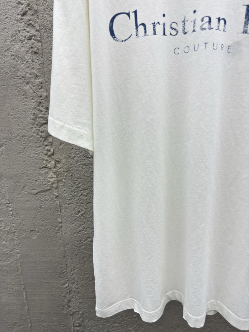 Dior Alphabet Printed Washed and Rubbed Short Sleeve 2 5