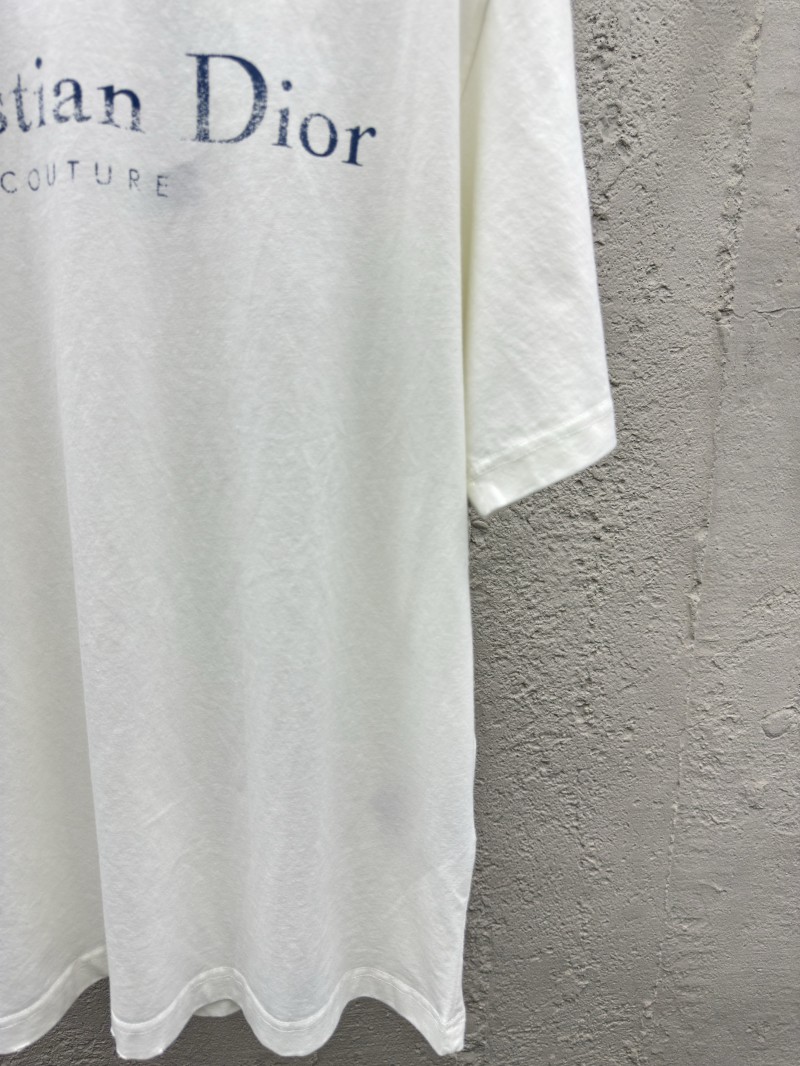 Dior Alphabet Printed Washed and Rubbed Short Sleeve 2 6