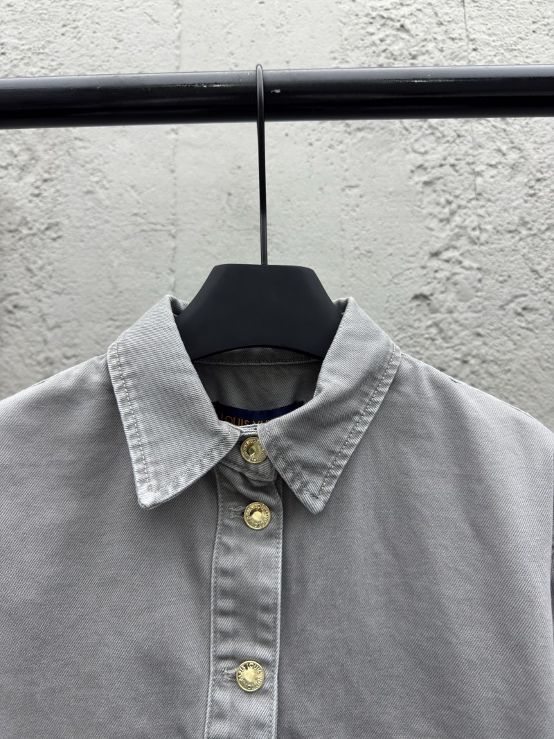 Lv washed and burned denim jacket jacket 1 2