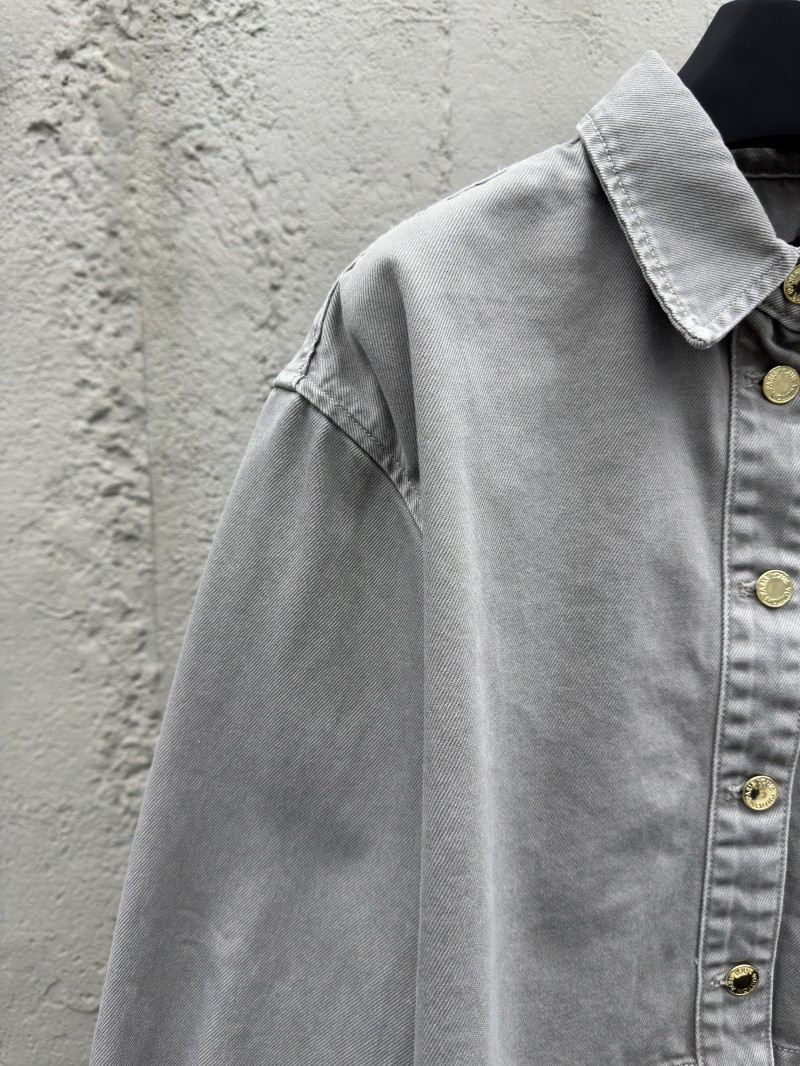 Lv washed and burned denim jacket jacket 1 3