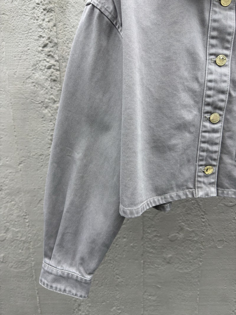 Lv washed and burned denim jacket jacket 1 5