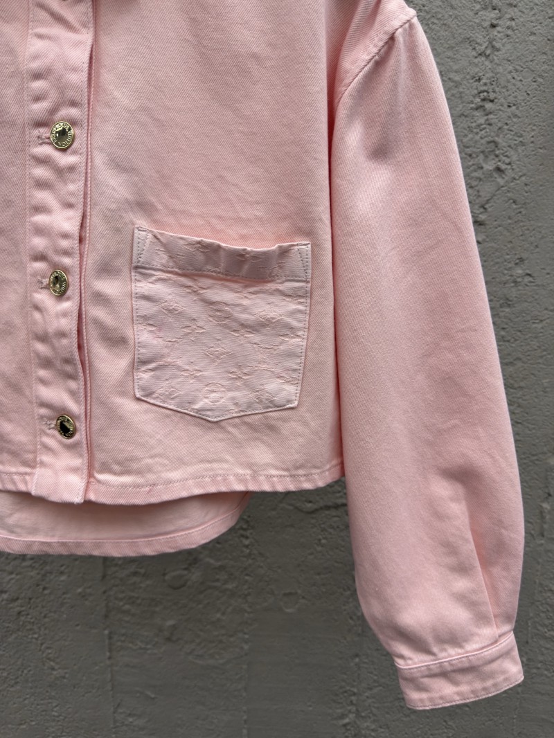 Lv washed and burned denim jacket jacket 2 6