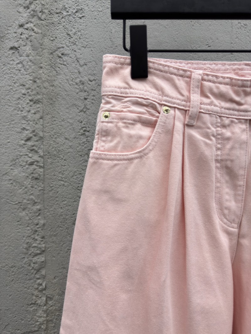 Lv washed and burnished wide leg jeans 2 3