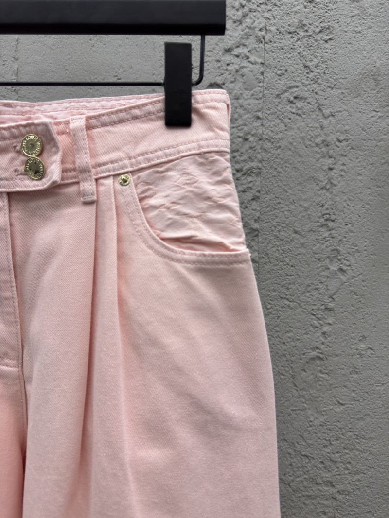 Lv washed and burnished wide leg jeans 2 4