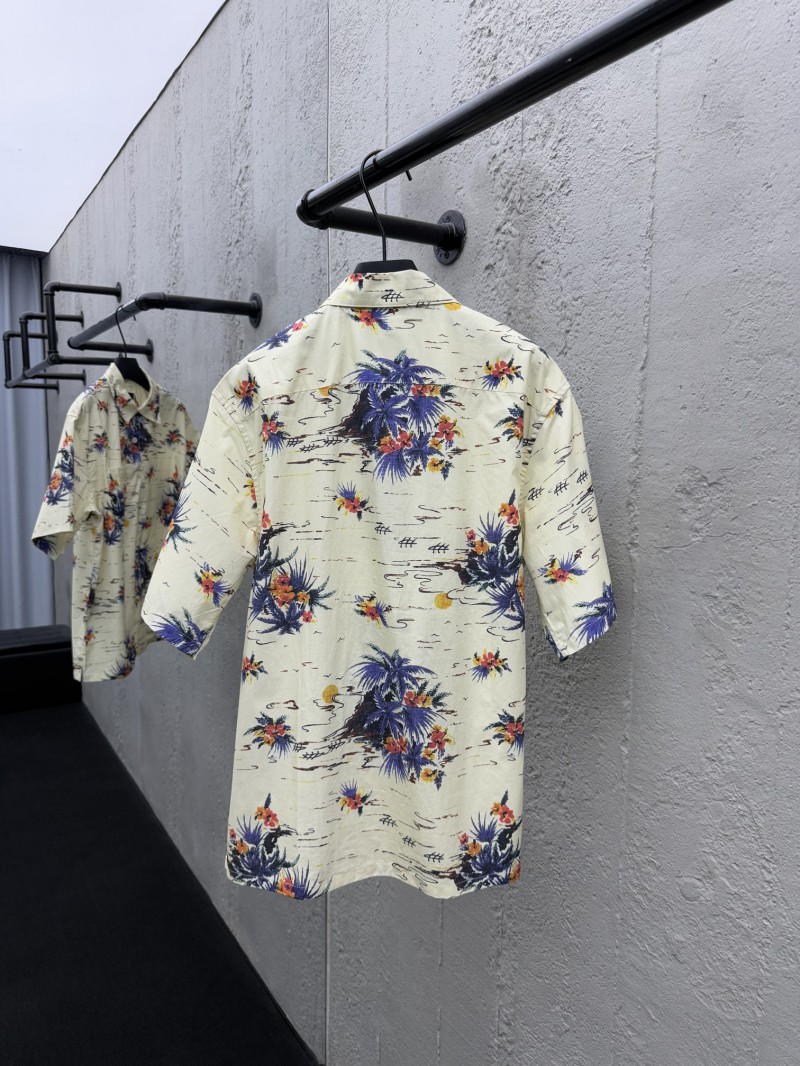 Prada Pattern Print Bowling Short Sleeve Shirt 1