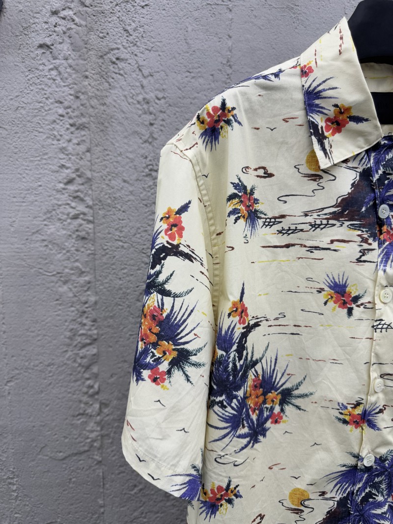 Prada Pattern Print Bowling Short Sleeve Shirt 3