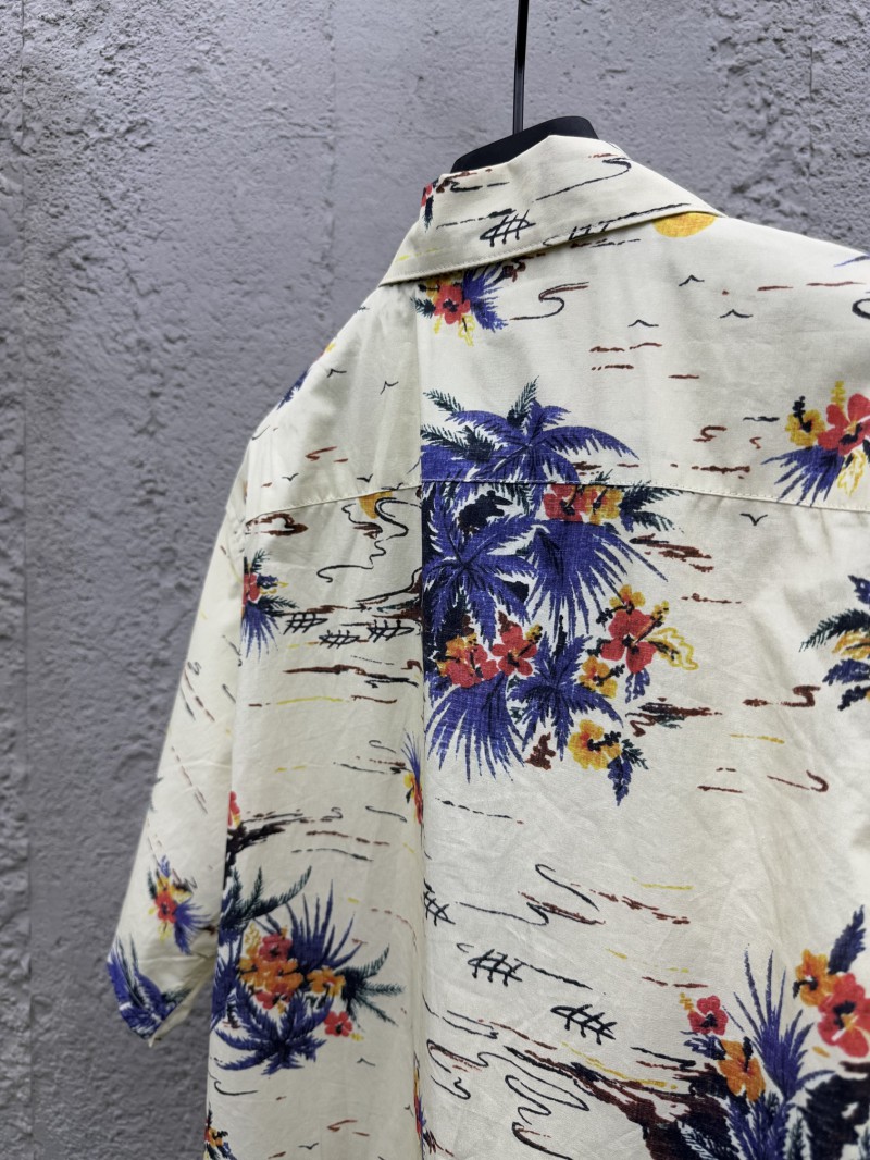 Prada Pattern Print Bowling Short Sleeve Shirt 8