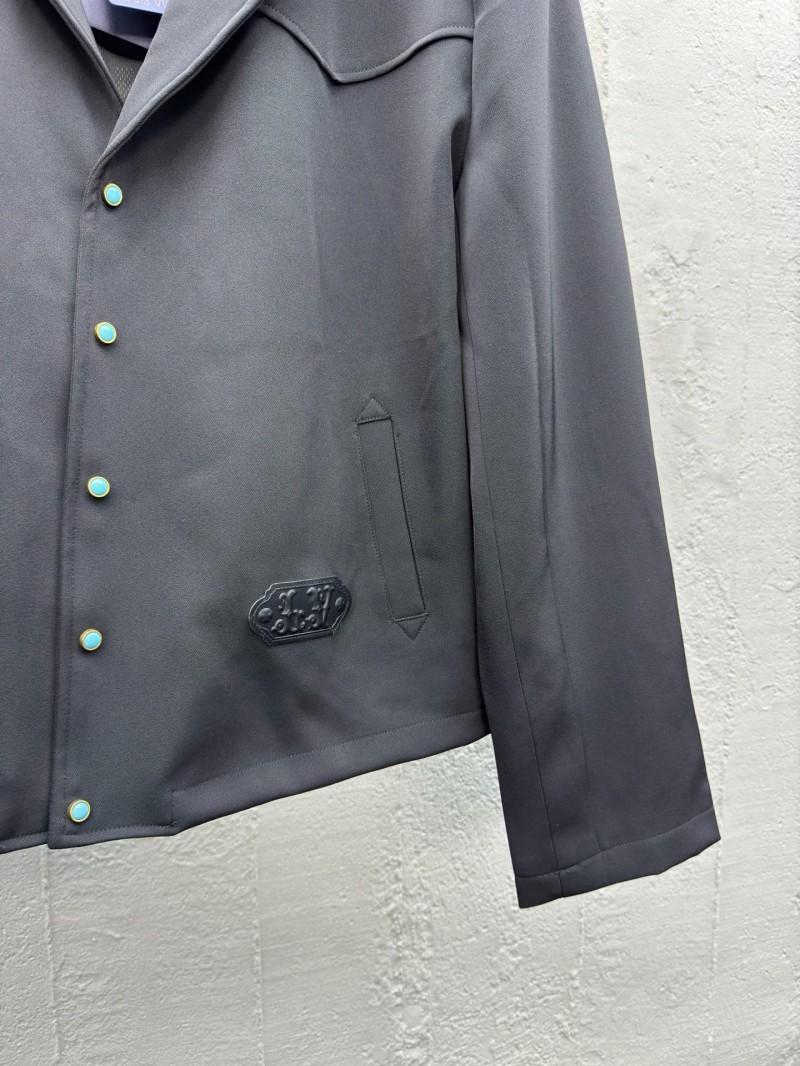 Lv Wool Halo Button Blazer 6