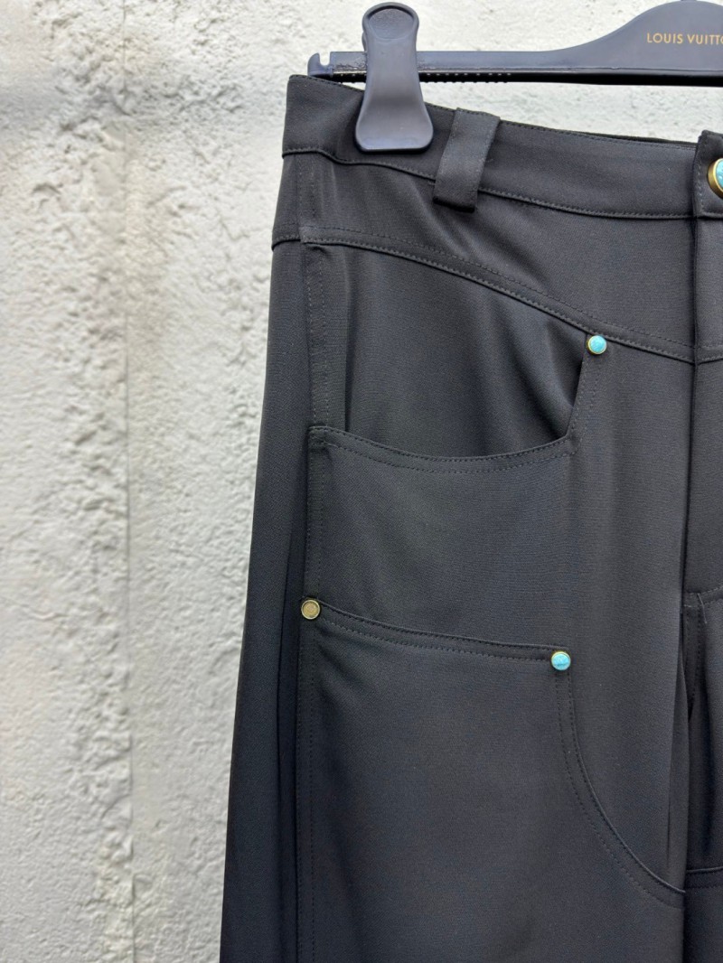 Lv Wool Halo Button Pants 3