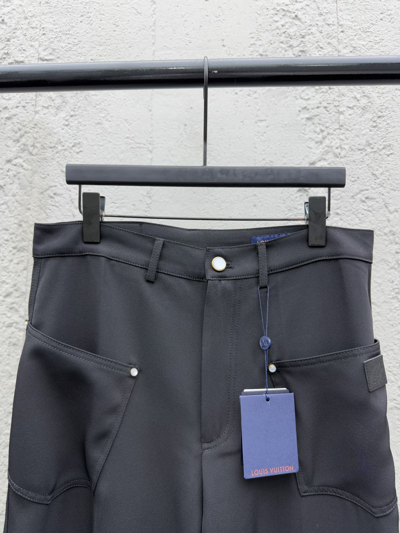 Lv Studded Zipper Side Pocket Work Pants 2