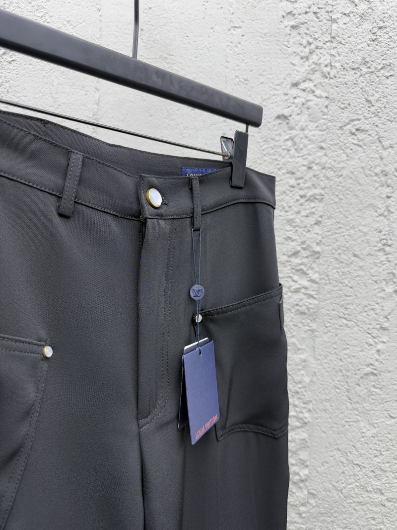 Lv Studded Zipper Side Pocket Work Pants 7
