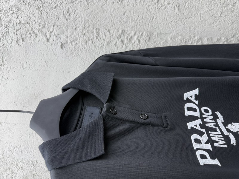Prada Embroidered Polo Sweatshirt 1 7