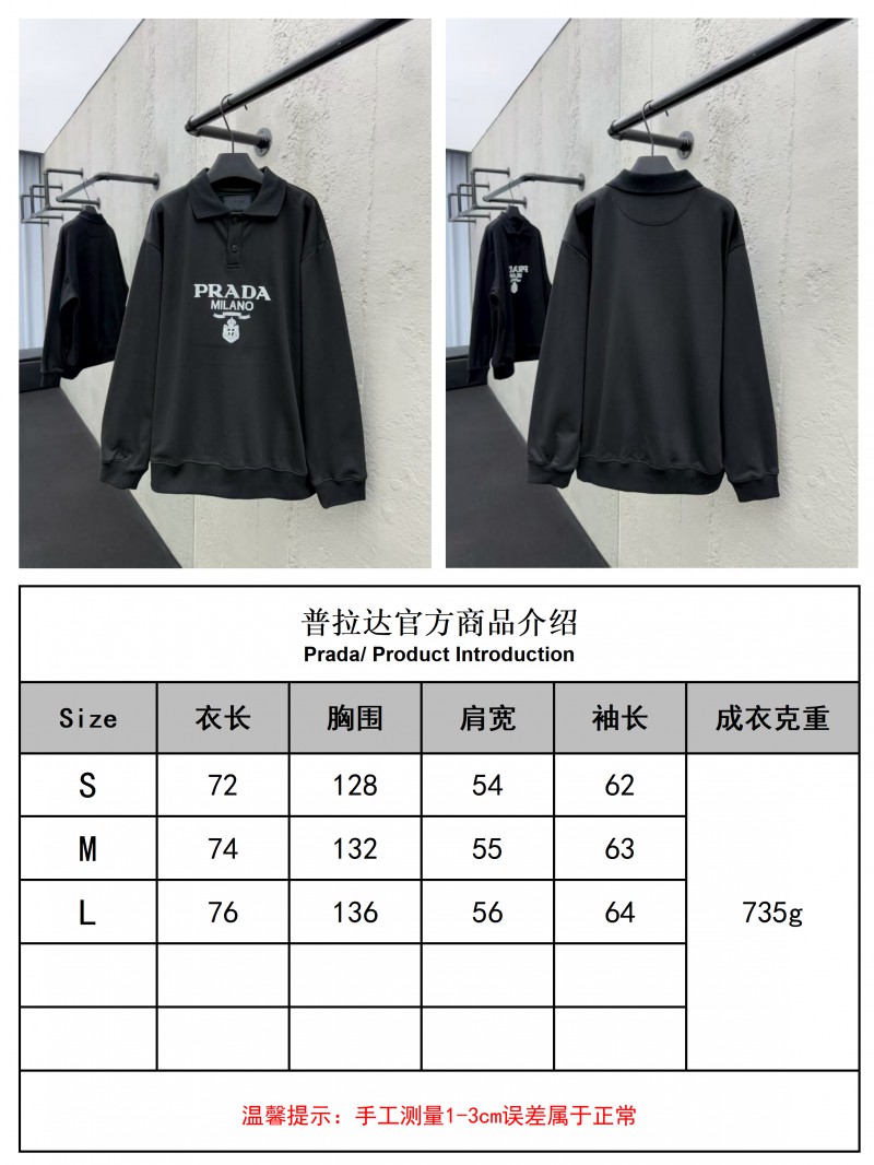 Prada Embroidered Polo Sweatshirt 1 9