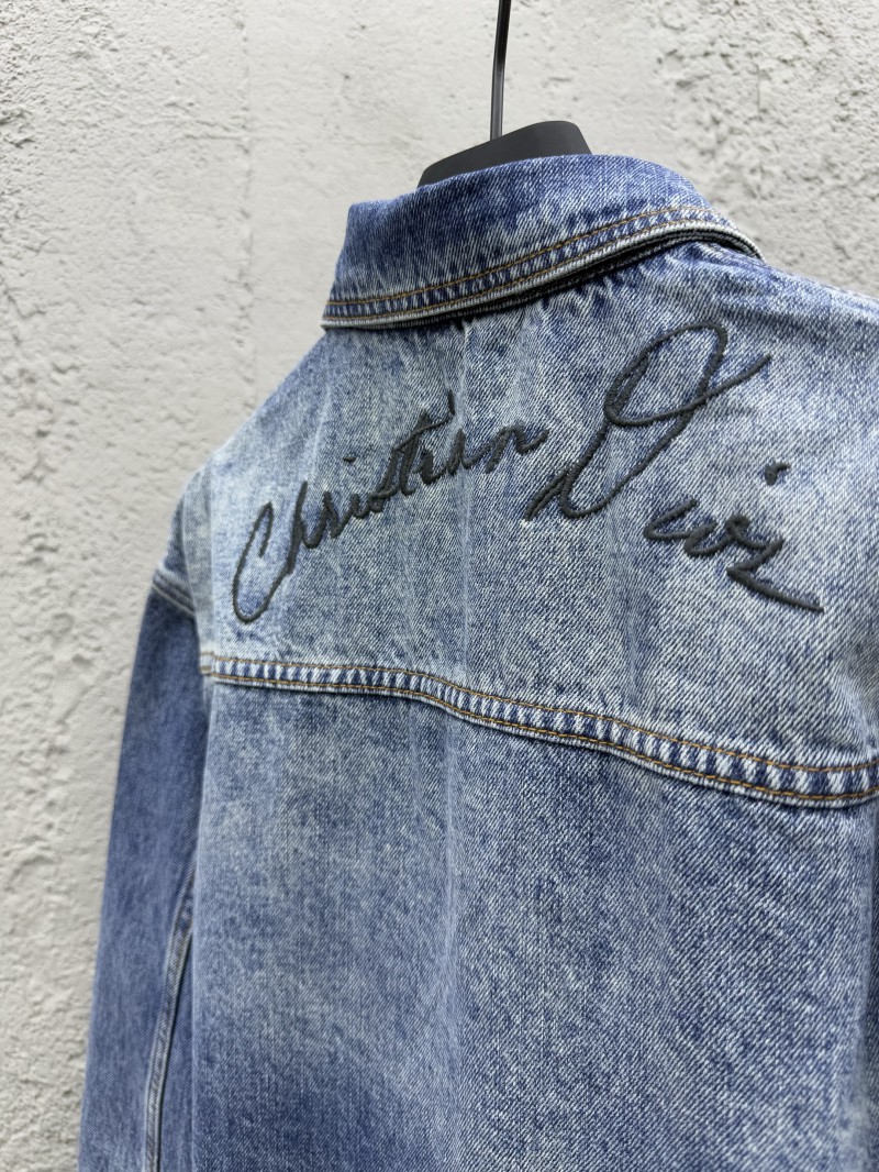 Dior embroidered denim jacket 8