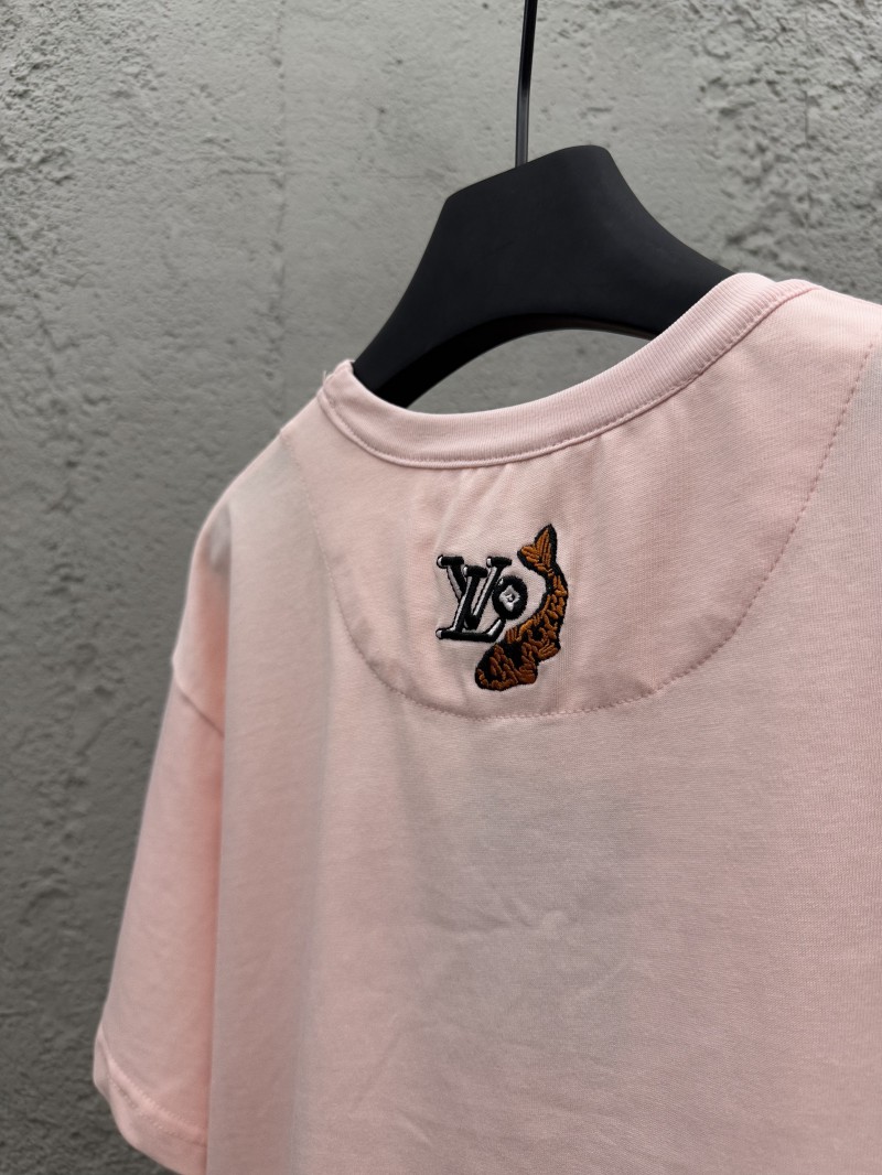 Lv Jacquard Round Neck Short Sleeve T-Shirt 8