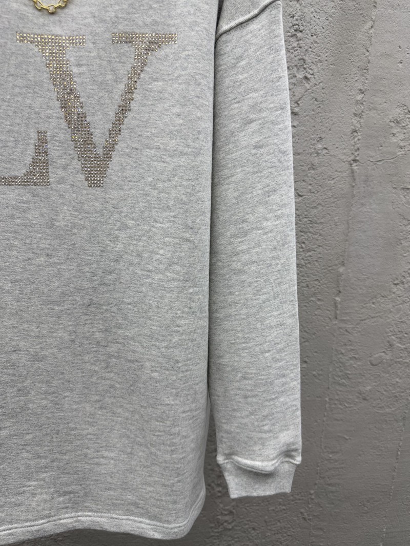 Lv Rhinestones Rhinestone Crew Neck Sweatshirt 6