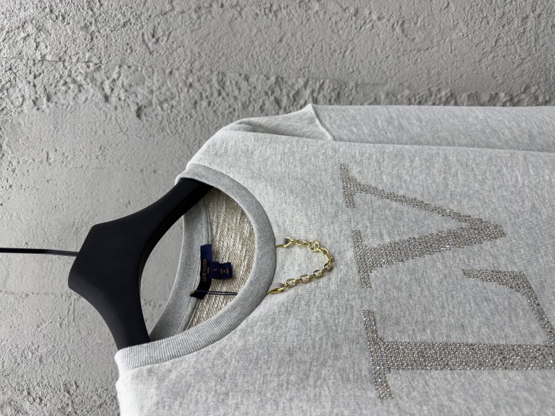 Lv Rhinestones Rhinestone Crew Neck Sweatshirt 7