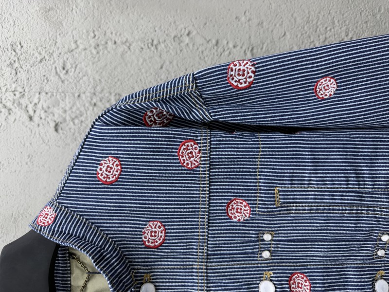 Lv Hickory Cherry Blossom Rhinestone Jacket 4