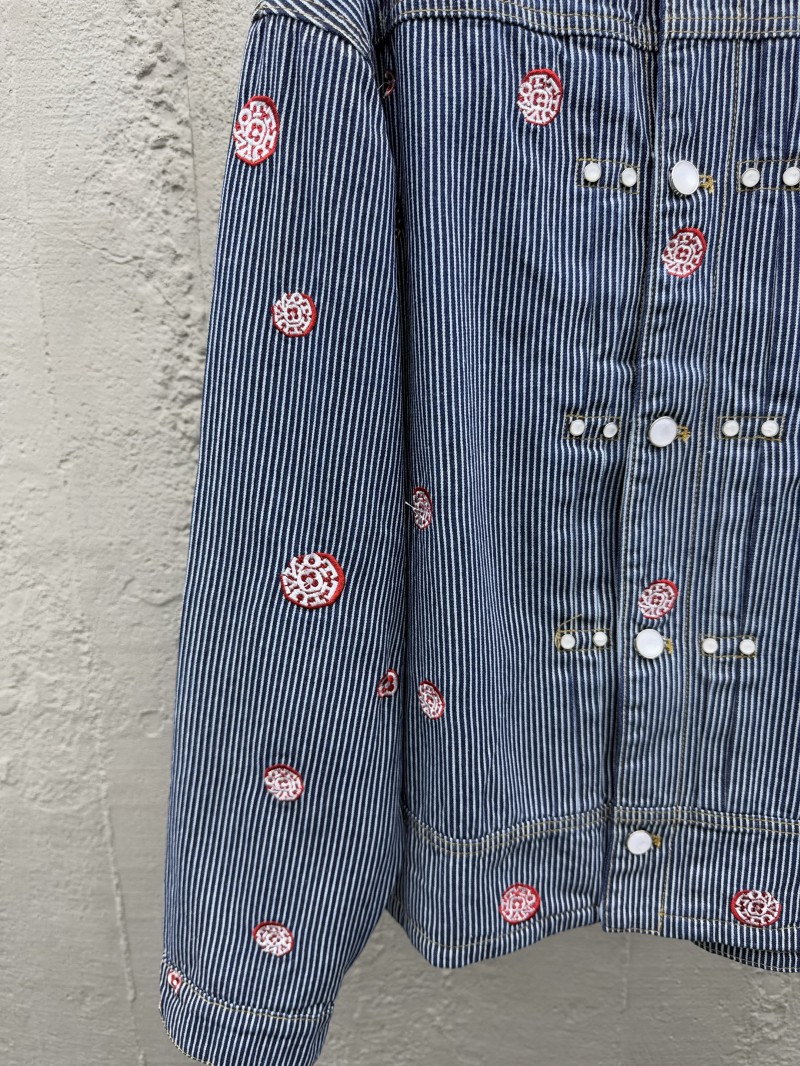 Lv Hickory Cherry Blossom Rhinestone Jacket 5