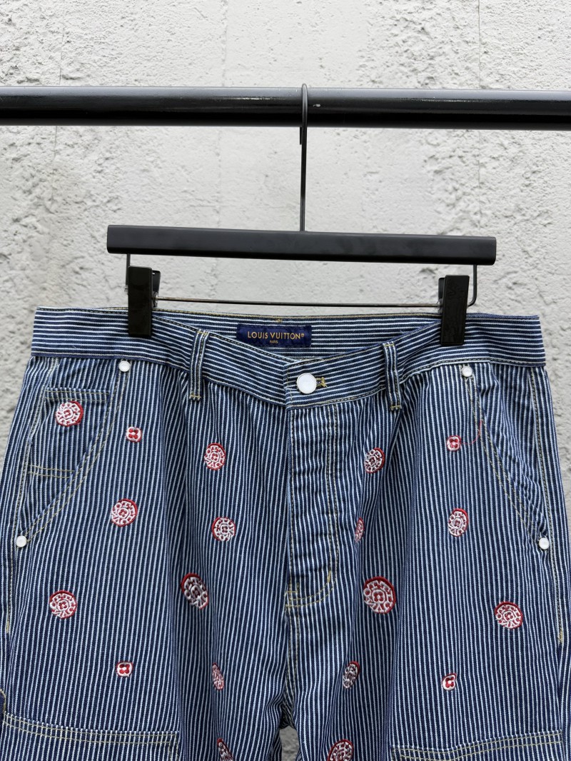 Lv Hickory Cherry Blossom Rhinestone Pants 2