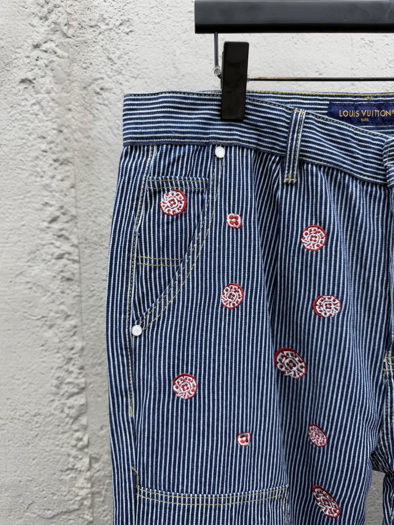 Lv Hickory Cherry Blossom Rhinestone Pants 3