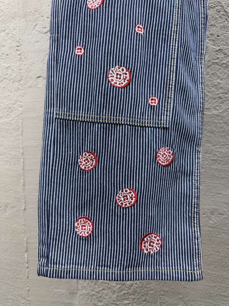 Lv Hickory Cherry Blossom Rhinestone Pants 5