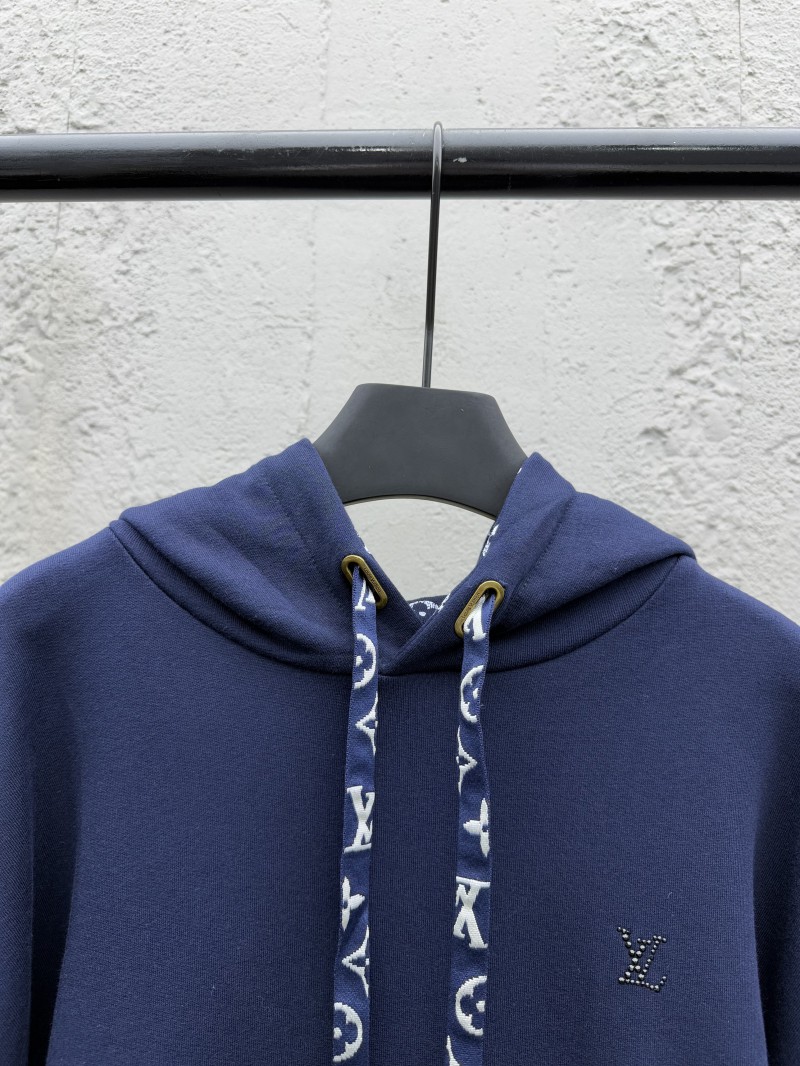 Lv Solid Color Drawstring Hooded Long Sleeve Sweatshirt 2 2