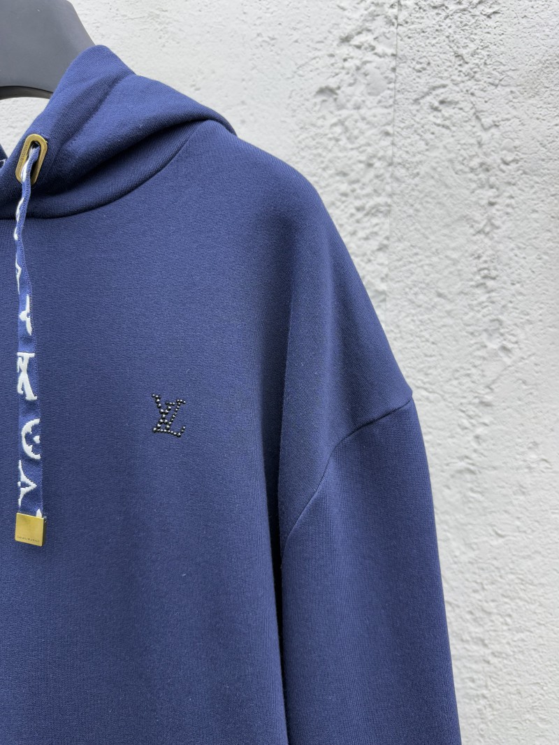 Lv Solid Color Drawstring Hooded Long Sleeve Sweatshirt 2 4