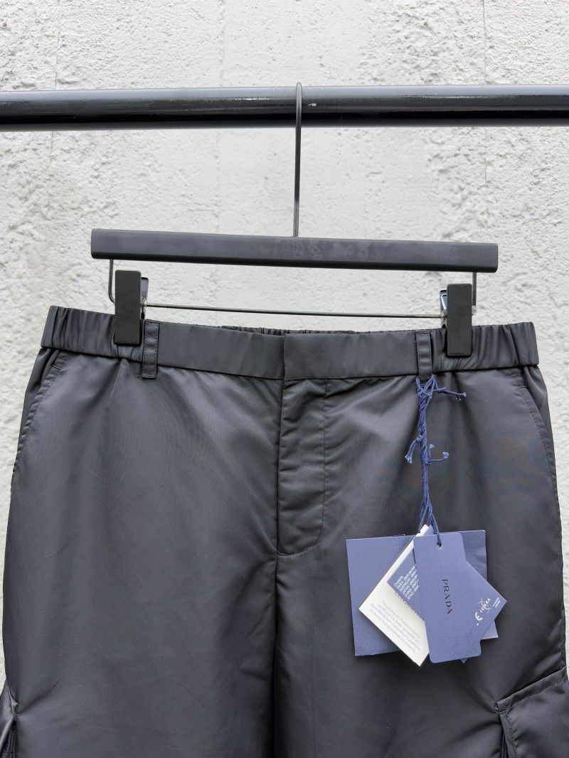 Prada Workwear Pocket Triangle Label Shorts 2