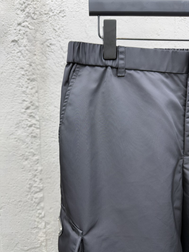 Prada Workwear Pocket Triangle Label Shorts 3