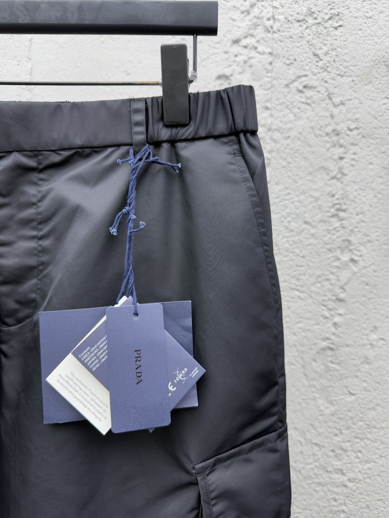 Prada Workwear Pocket Triangle Label Shorts 4