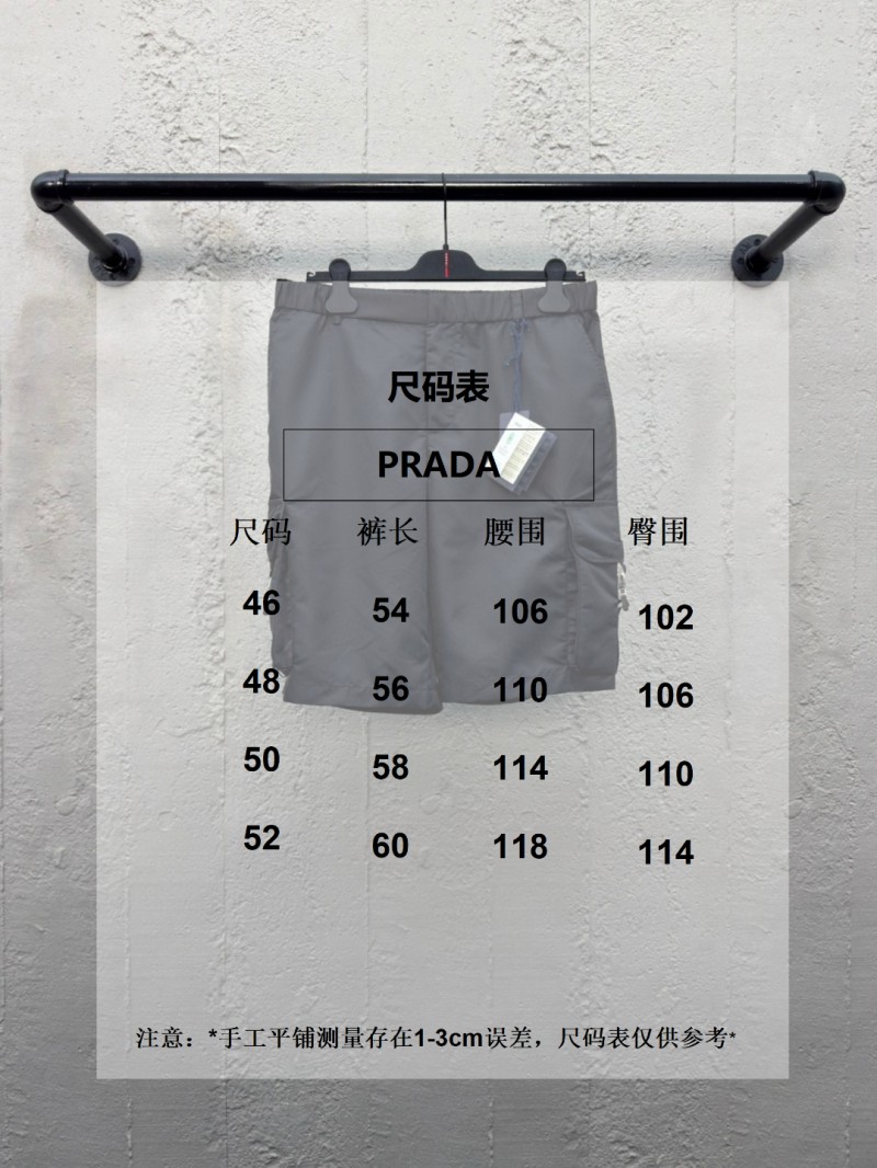 Prada Workwear Pocket Triangle Label Shorts 9