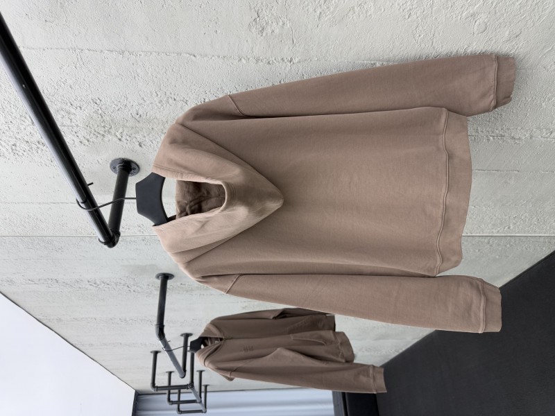 Miu Miu Cocoa Brown Logo Zipper Sweatshirt 1