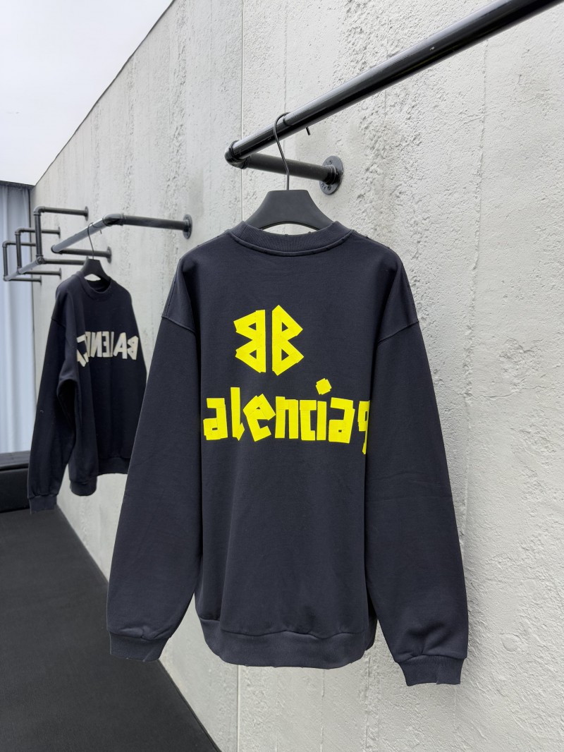 Balenciaga Gum Tape Alphabet Logo Print Round Neck Long Sleeve 1