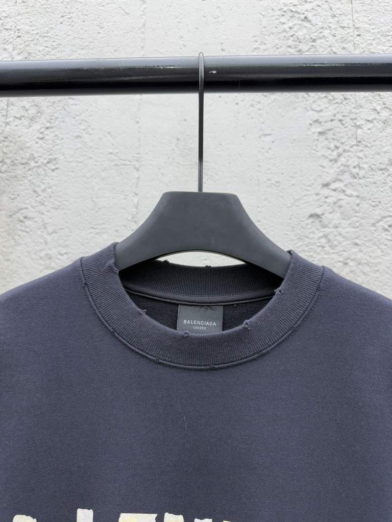 Balenciaga Gum Tape Alphabet Logo Print Round Neck Long Sleeve 2