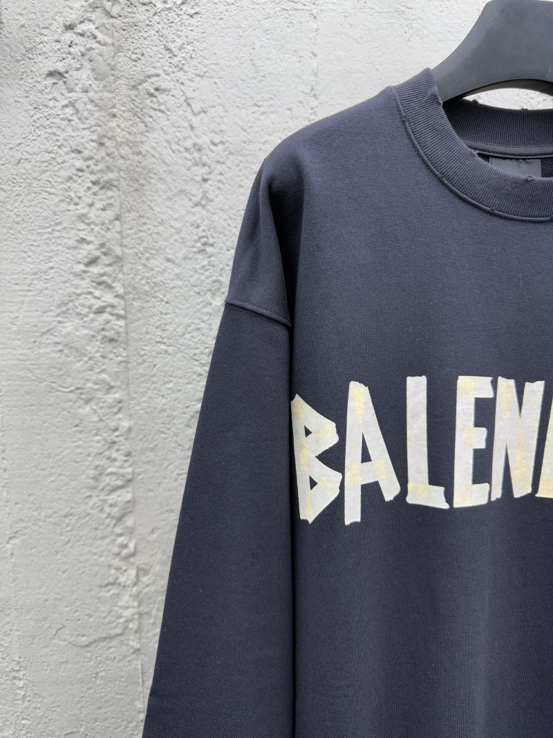 Balenciaga Gum Tape Alphabet Logo Print Round Neck Long Sleeve 3