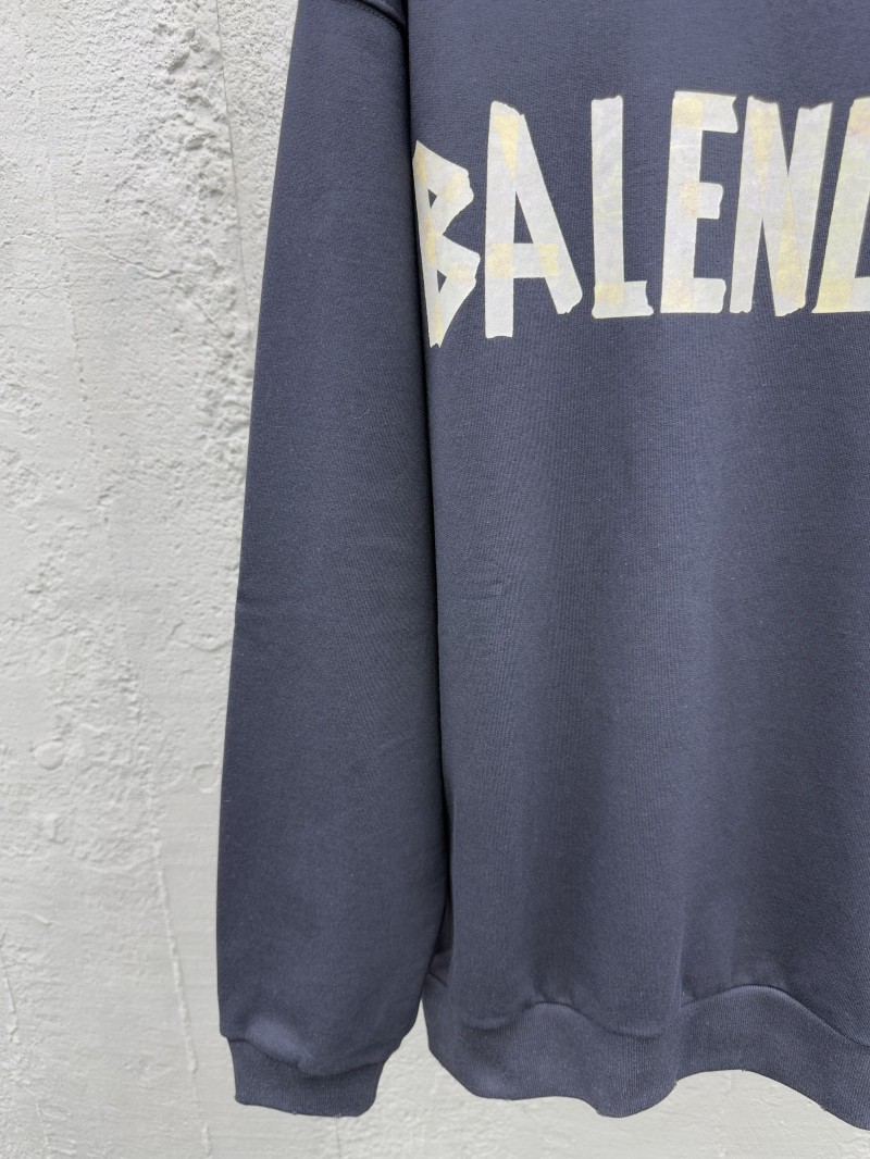Balenciaga Gum Tape Alphabet Logo Print Round Neck Long Sleeve 5